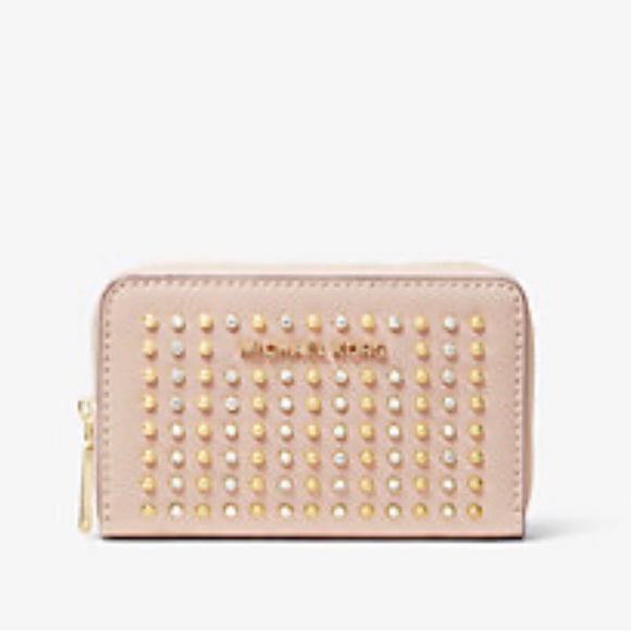 Michael Kors Small Studded Leather Wallet - Picture 1 of 6
